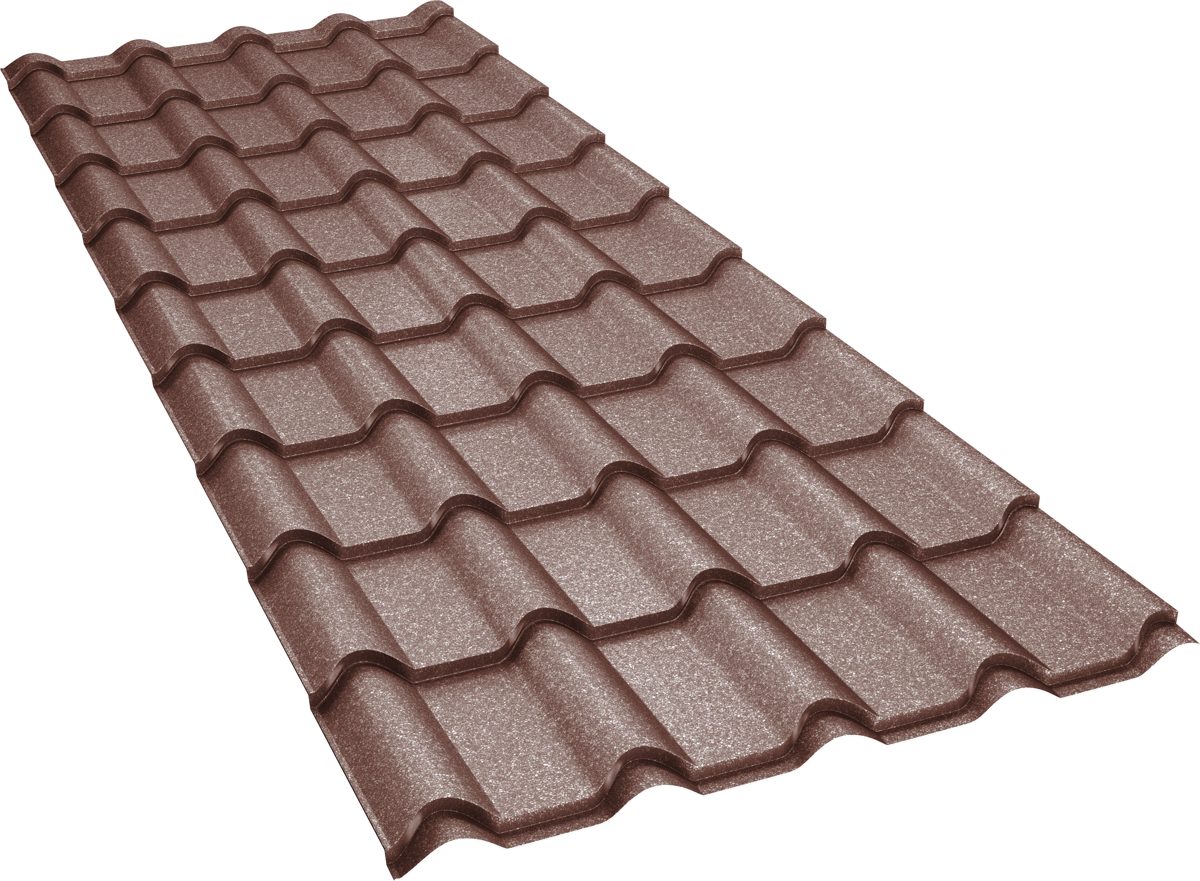 Țiglă metalică BILKA Balcanic Grande Mat, RAL 8017 maro ciocolată