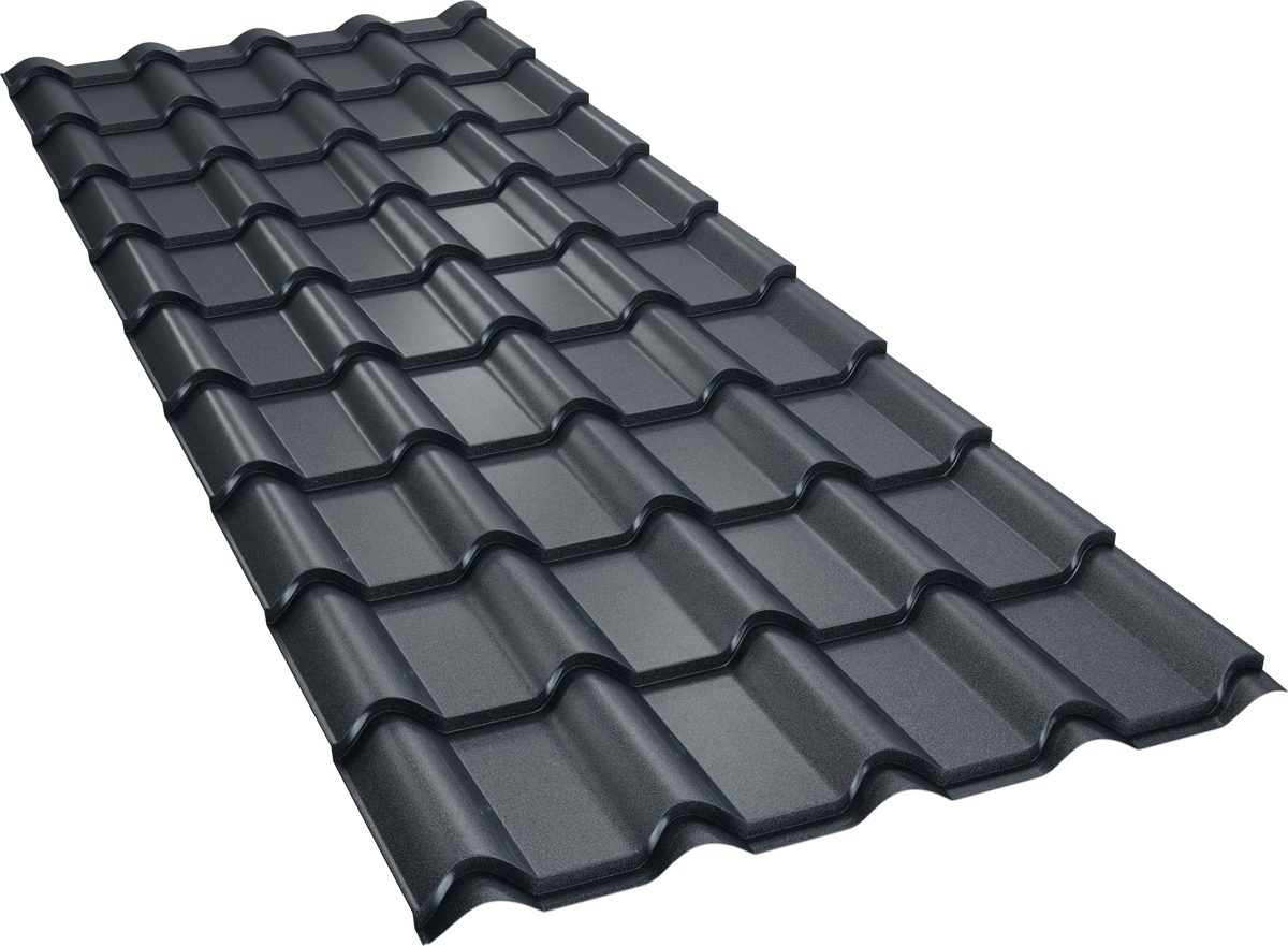 Țiglă metalică BILKA Balcanic mat, RAL 7016 antracit