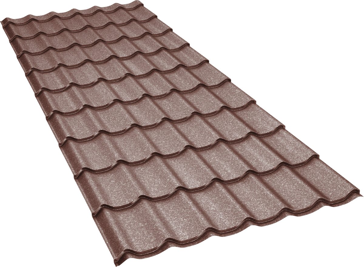 Țiglă metalică BILKA Clasic Grande Mat, RAL 8017 maro ciocolată