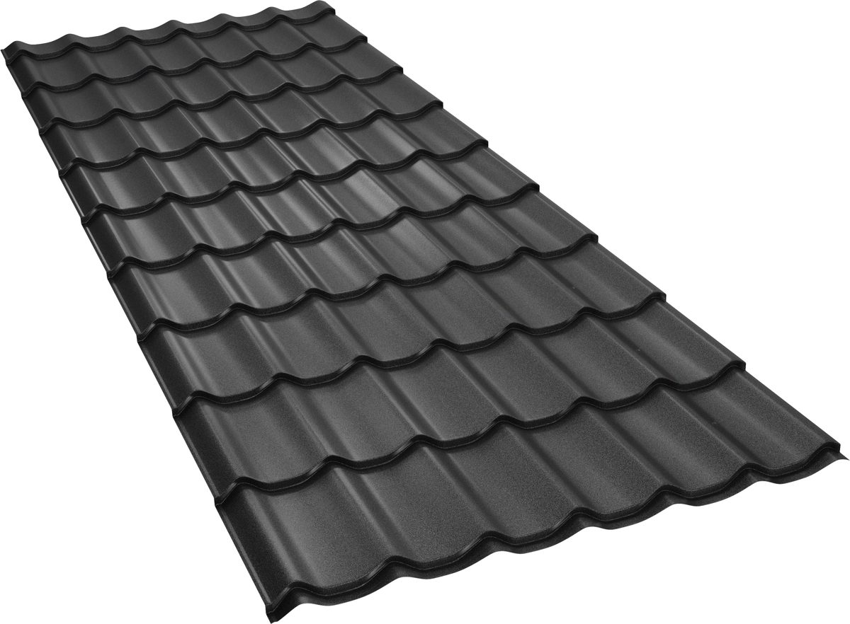Țiglă metalică BILKA Clasic mat, RAL 9005 negru
