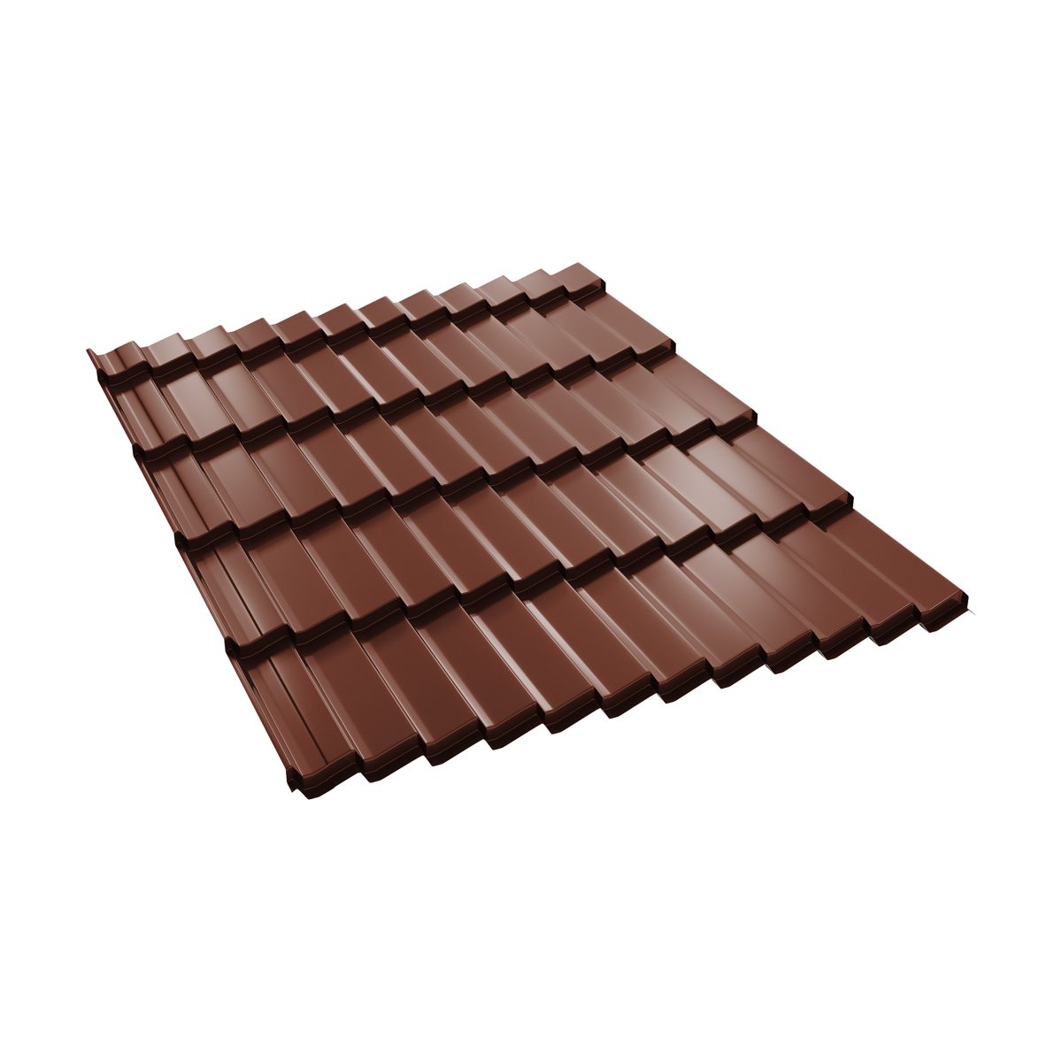 Țiglă metalică BILKA Dacic lucios, RAL 8017 maro ciocolată