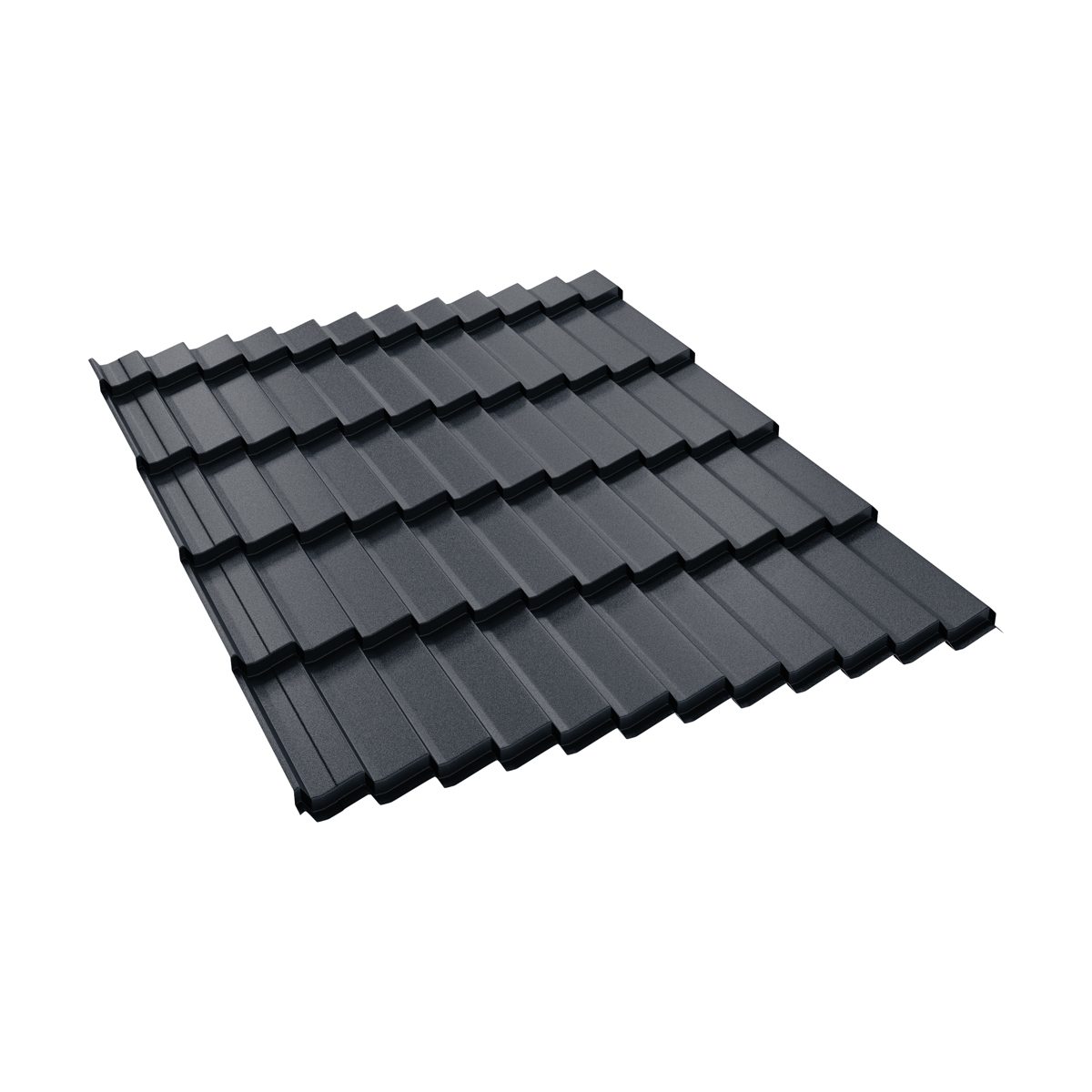 Țiglă metalică BILKA Dacic mat, RAL 7016 antracit