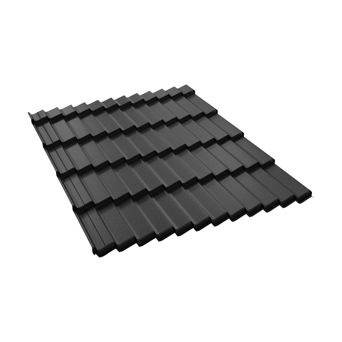 Țiglă metalică BILKA Dacic mat, RAL 9005 negru