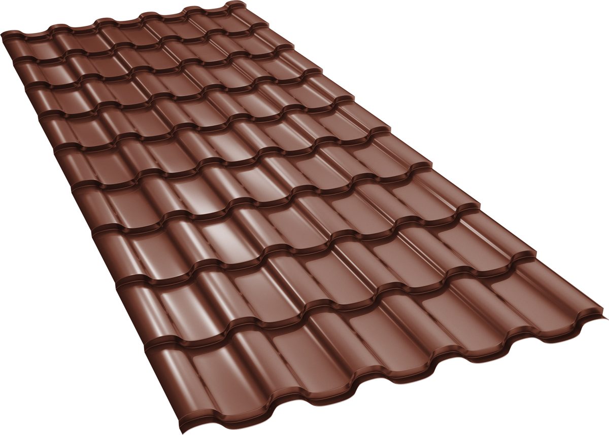 Țiglă metalică BILKA Iberic lucios, RAL 8017 maro ciocolată