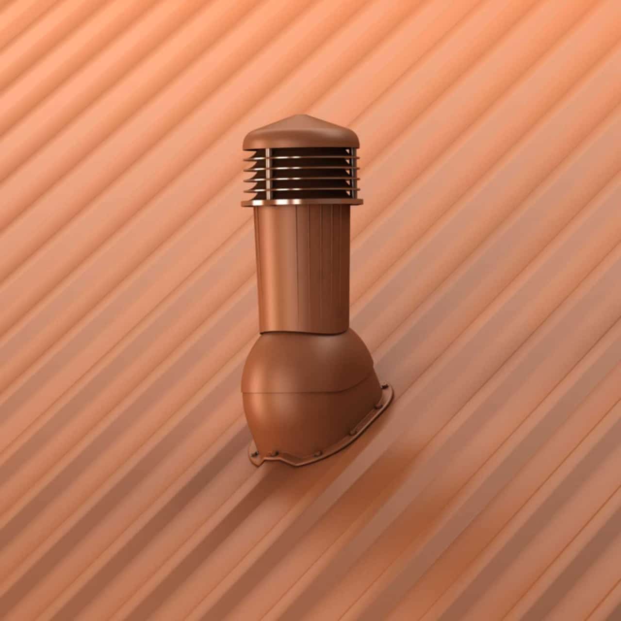 Coș de ventilație Ø125 mm pentru tablă cutată (profil 18 / 35 / 50 mm)