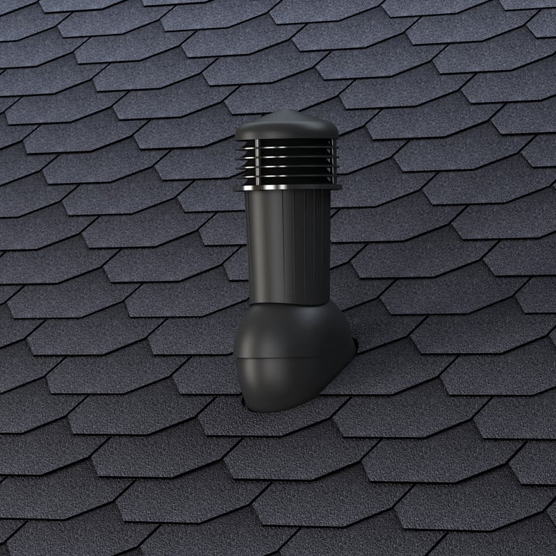 Coș de ventilație Ø125 mm pentru șindrilă bituminoasă