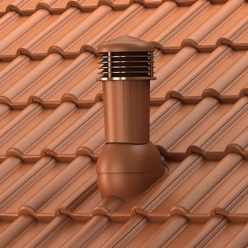 Coș de ventilație Ø125 mm pentru țiglă Bramac