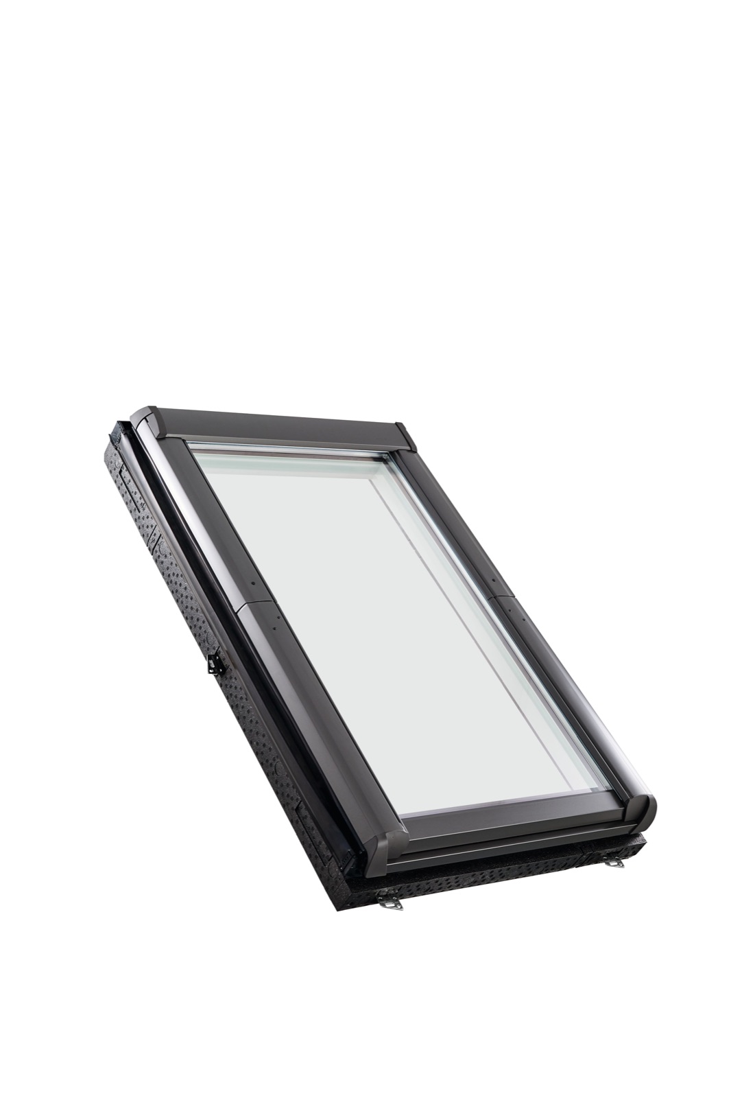 Fereastră de mansardă Roto Designo R7 din PVC alb, cu deschidere în treimea superioară